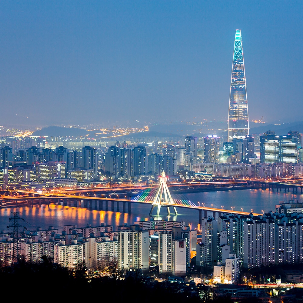 서울 야경 모습